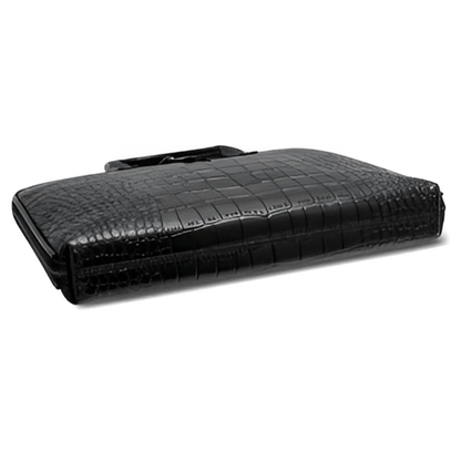 CarryQuest® - Laptoptas - Trendy Dierenprint PU Leren Laptoptas Inch - Zwart