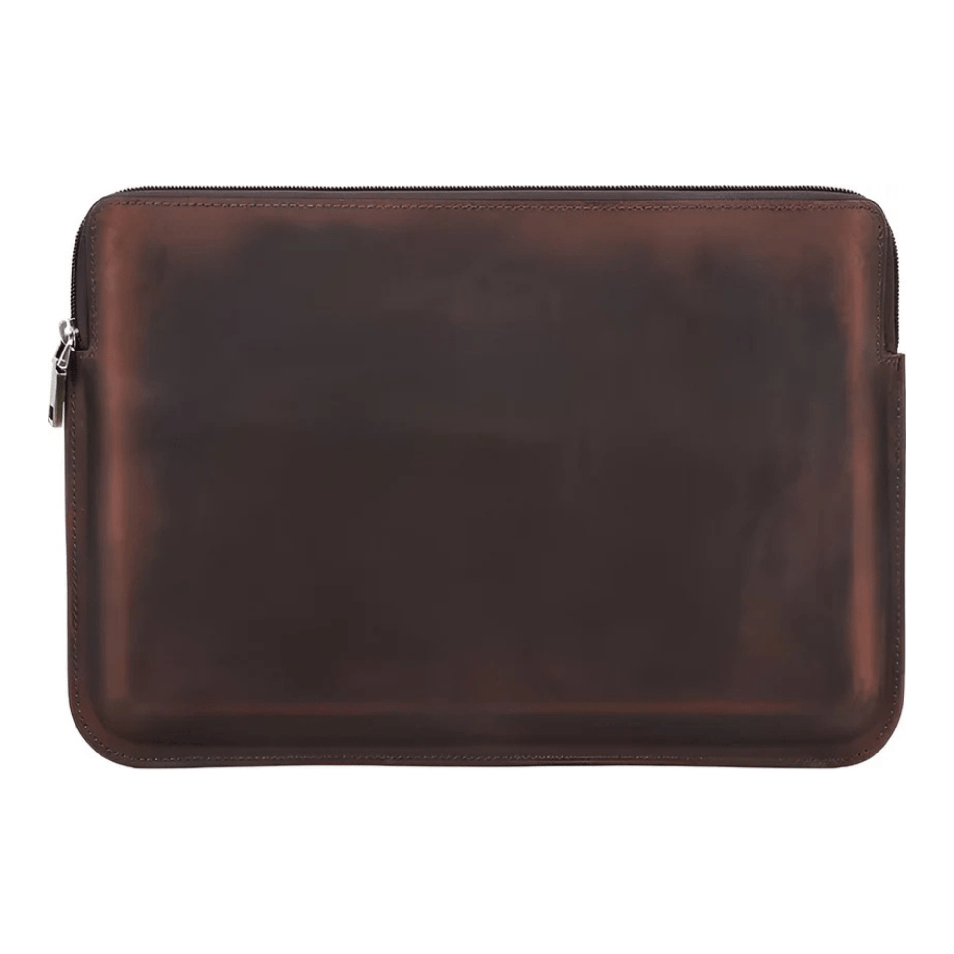 CarryQuest® - Leren Laptoptas voor Macbook Air M1 M2 M3 Pro inch - Luxe en Beschermende Aktetas - Koffie