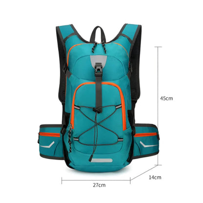 CarryQuest® - Lichtgewicht Hydratatie Fietsrugzak - Wandelen - Waterdicht Nylon - 20L - Rugzak Reizen Hydro Water Dagrugzak - Zwart