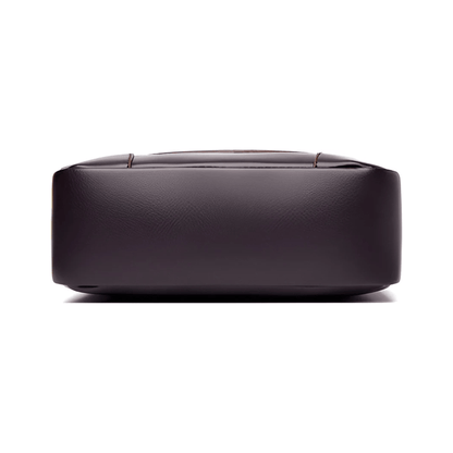 CarryQuest® - Luxe Heren Lederen Schoudertas - Waterdicht Zakelijke Handtas - Zwart