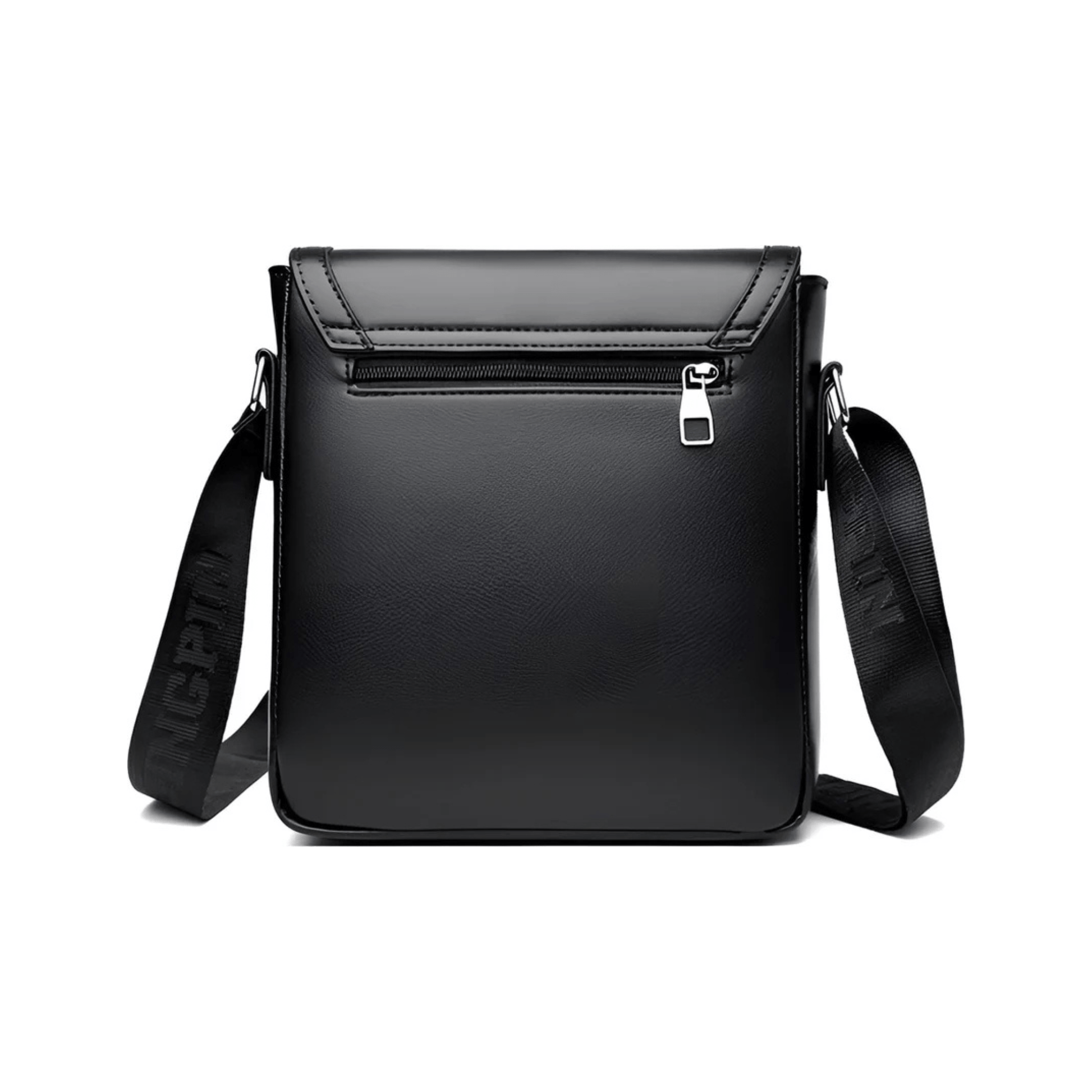 CarryQuest® - Luxe Heren Lederen Schoudertas - Waterdicht Zakelijke Handtas - Zwart