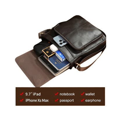 CarryQuest® - Mannen Schoudertas - Handtas Heren Sling Pack Voor Werk - Zwart