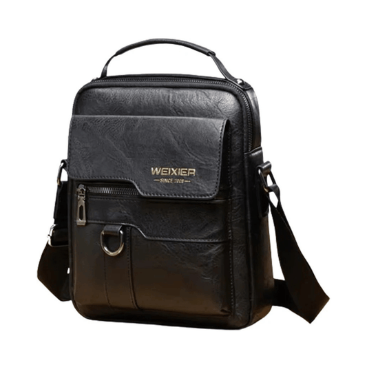 CarryQuest® - Mannen Schoudertas - Reis schoudertas heren - Stijlvol en Functionee - Zwart