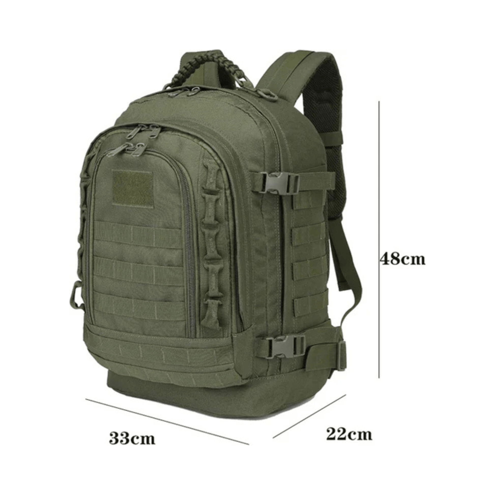 CarryQuest® - Molle - systeem - Schooltas - School Rugzak - Outdoor - Avontuur - Groen