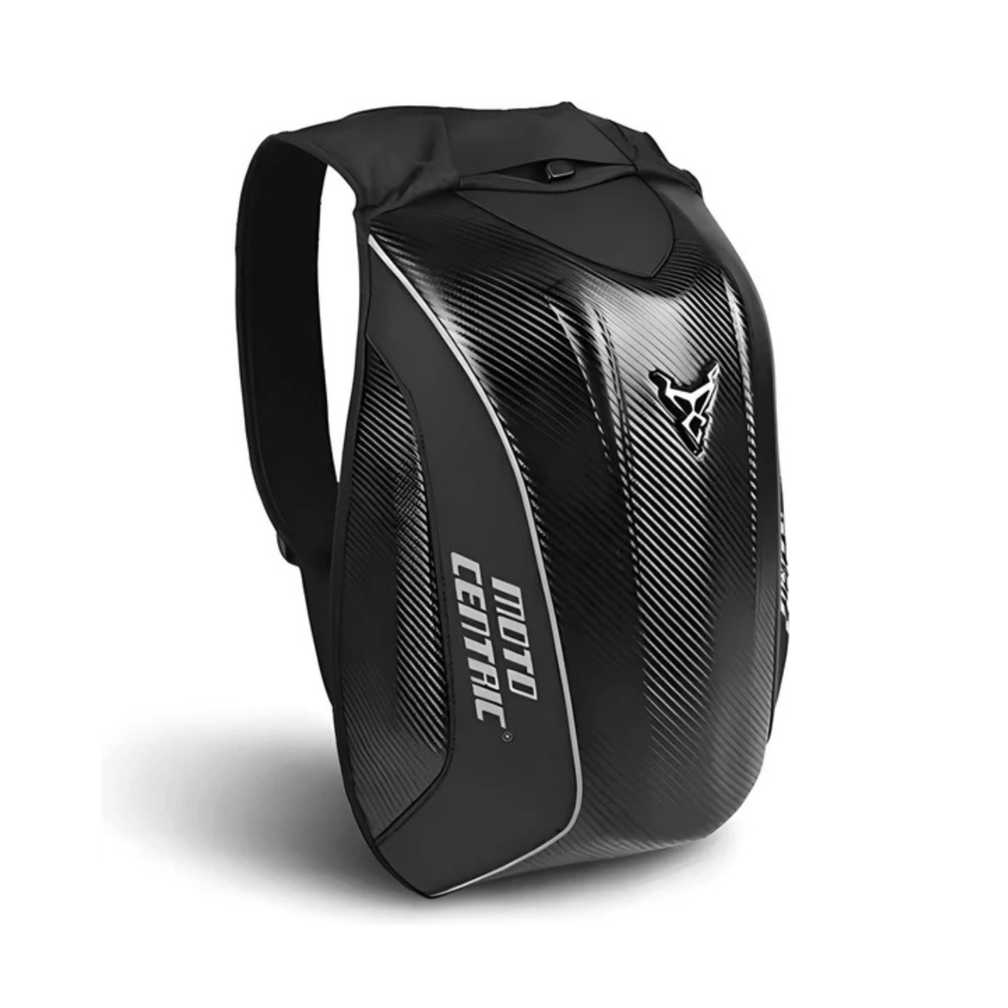 CarryQuest® - Motor Helm Rugzak - Laptop Rugzak 15” - Verstelbare Schouder - Hard Shell - Zwart