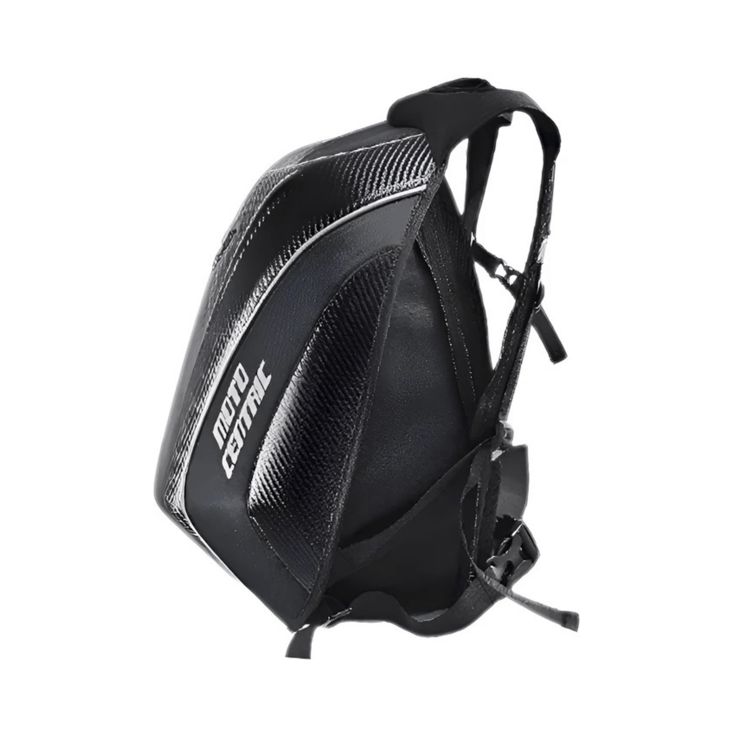 CarryQuest® - Motor Helm Rugzak - Laptop Rugzak 15” - Verstelbare Schouder - Hard Shell - Zwart