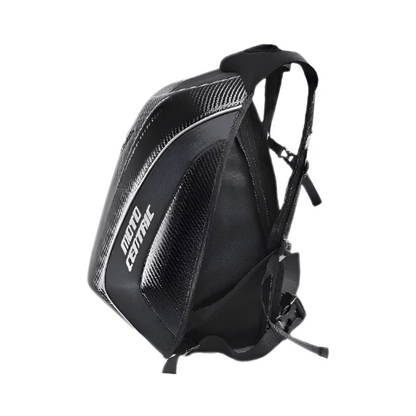 CarryQuest® - Motor Helm Rugzak - Laptop Rugzak 15” - Verstelbare Schouder - Hard Shell - Zwart