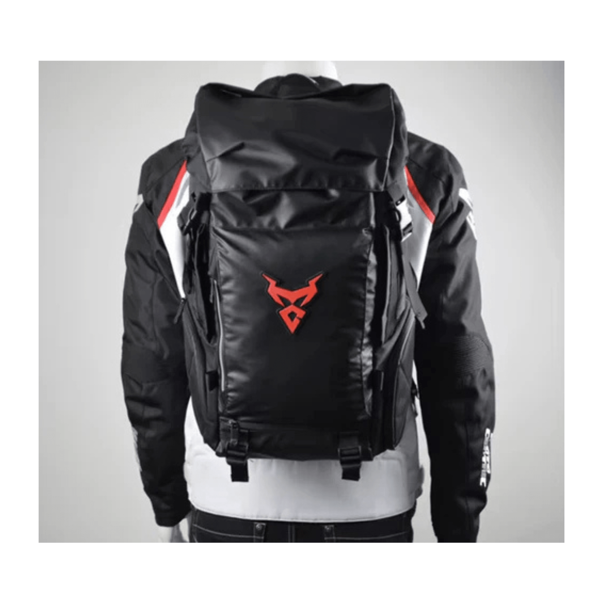 CarryQuest® - Motor Rugzak - 48L - Waterdichte Rugzak - Motortransport - Laptop Backpack - Zwart/Groen