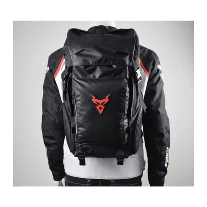 CarryQuest® - Motor Rugzak - 48L - Waterdichte Rugzak - Motortransport - Laptop Backpack - Zwart/Groen
