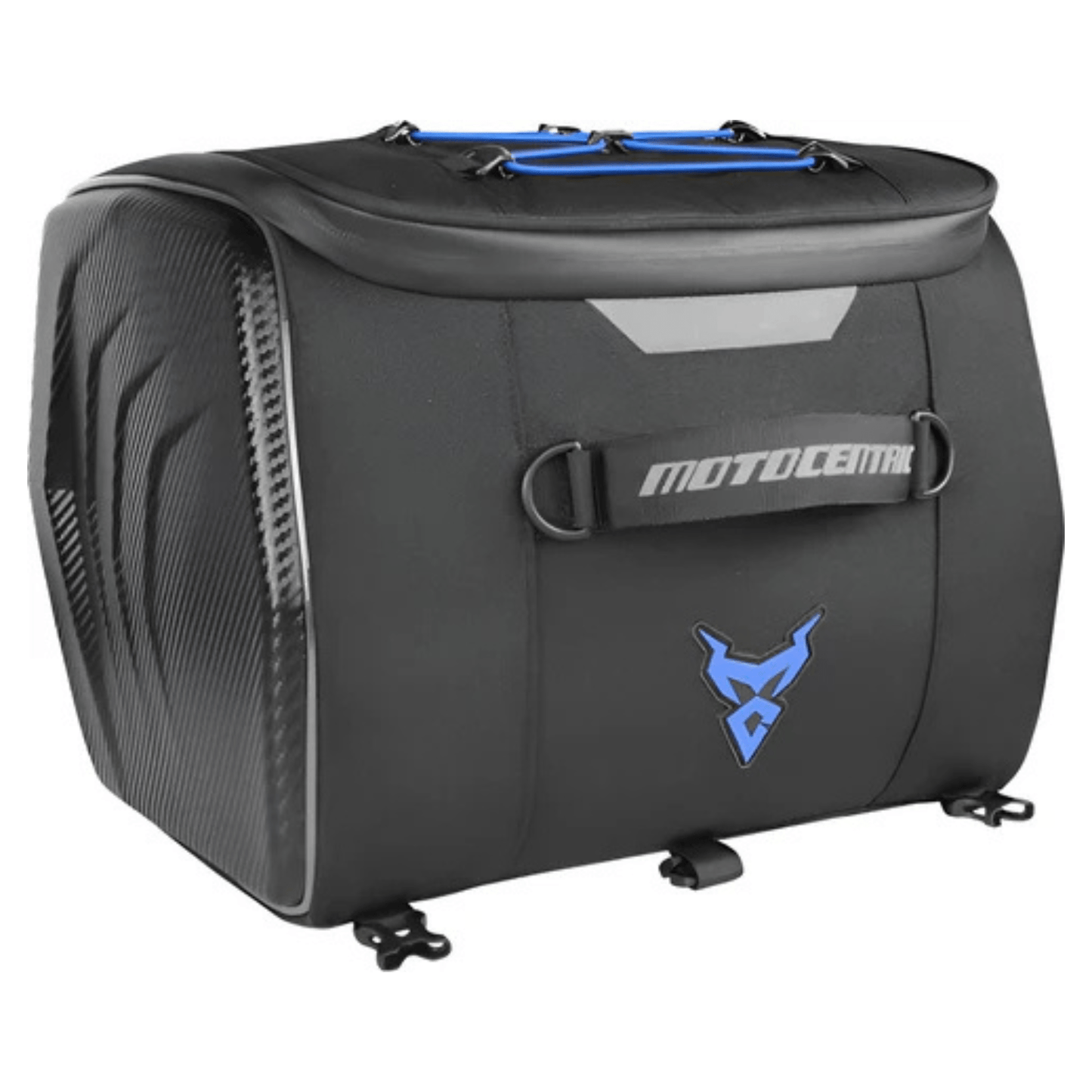 CarryQuest® - Motor Rugzak - Motor Zadeltas - Motorrugzak - 25L Capaciteit - Reflecterende Strips - Zwart/Blauw