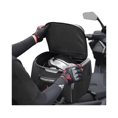 CarryQuest® - Motor Rugzak - Motor Zadeltas - Motorrugzak - 25L Capaciteit - Reflecterende Strips - Zwart/Blauw