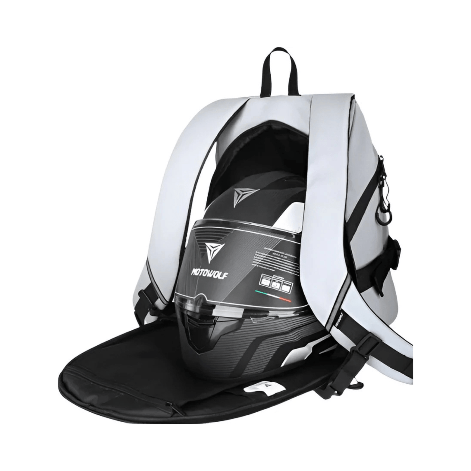 CarryQuest® - Motor Rugzak - Motorfiets Rugzak - Waterdicht 35L met USB Oplaadpoor - Zwart