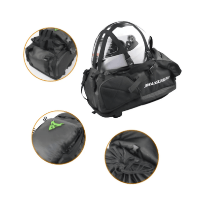 CarryQuest® - Motor Rugzak - Motorfiets Rugzak / Zadeltas Motor - Motorrugzak - 48L - Waterdicht - Oxford doek - Rood