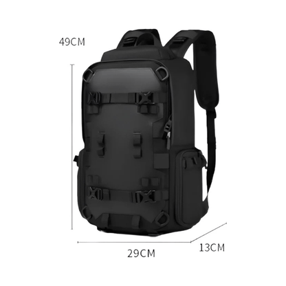 CarryQuest® - Motor Rugzak - Rugzak - Snowboard Rugzak - Motorrugzak Oxford Stof - Waterdicht - Zwart