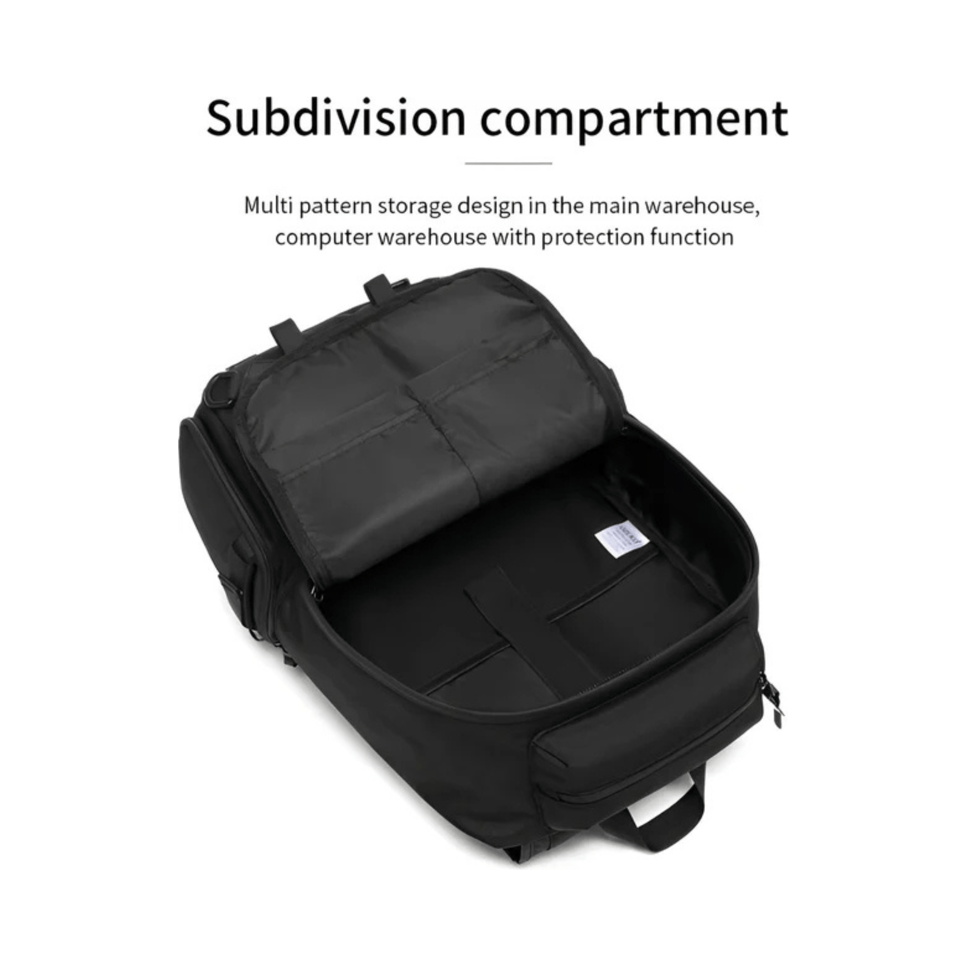 CarryQuest® - Motor Rugzak - Rugzak - Snowboard Rugzak - Motorrugzak Oxford Stof - Waterdicht - Zwart