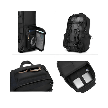 CarryQuest® - Motor Rugzak - Rugzak - Snowboard Rugzak - Motorrugzak Oxford Stof - Waterdicht - Zwart