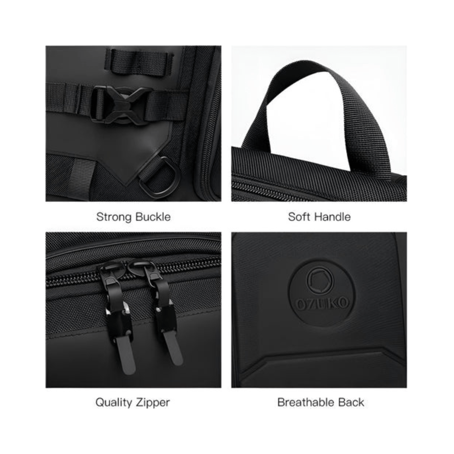 CarryQuest® - Motor Rugzak - Rugzak - Snowboard Rugzak - Motorrugzak Oxford Stof - Waterdicht - Zwart