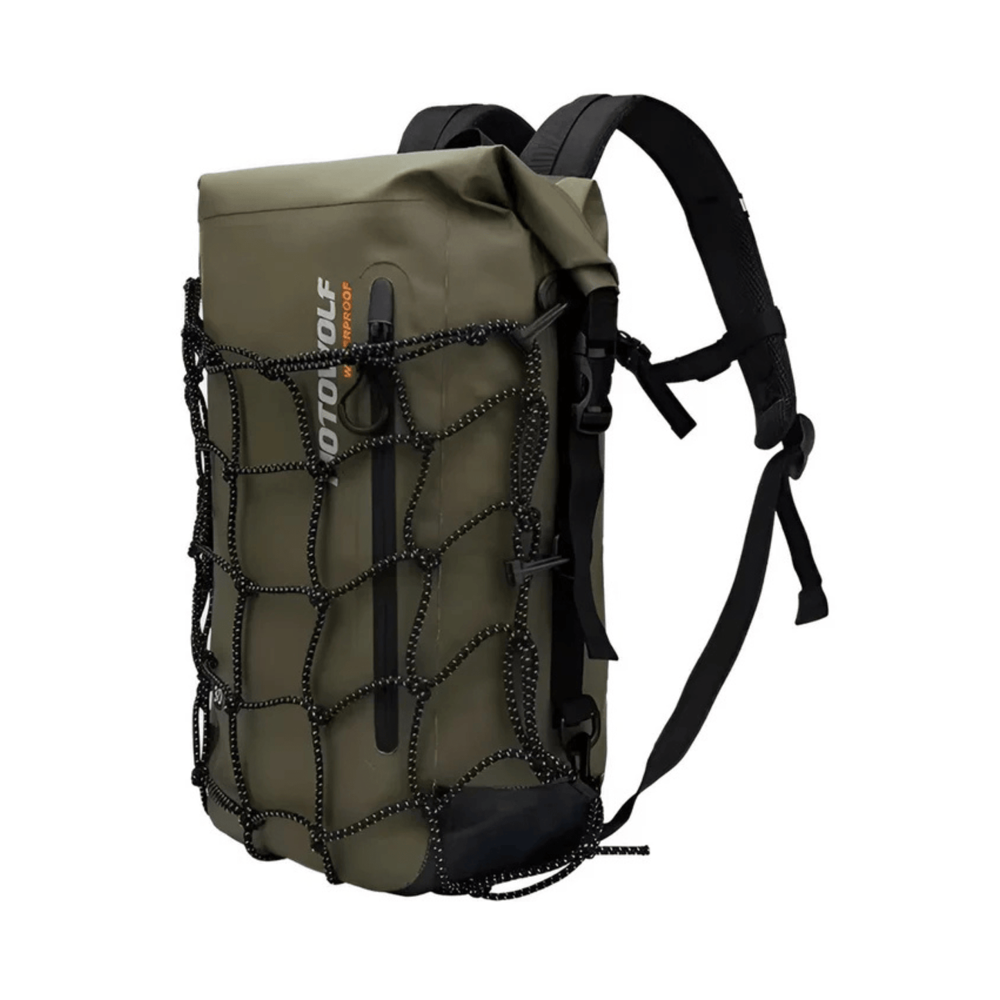 CarryQuest® - Motor Rugzak - Waterdichte Motorfiets Rugzak - 30 - Liter - 500D Oxford Stof - Groen