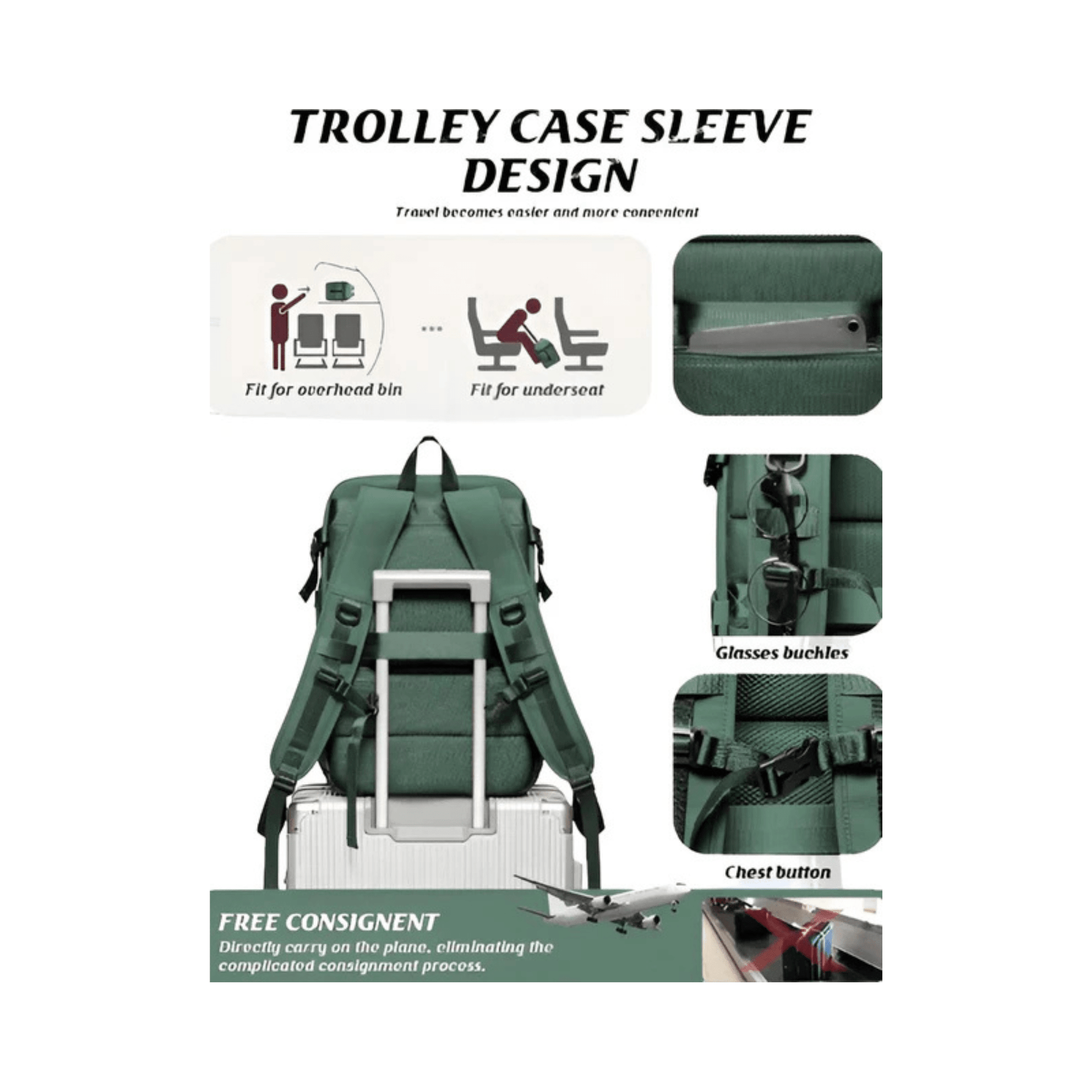 CarryQuest® - Motor Rugzak - Waterdichte Rugzak - Duurzaam Nylon - Comfortabele Schouderbanden - Khaki
