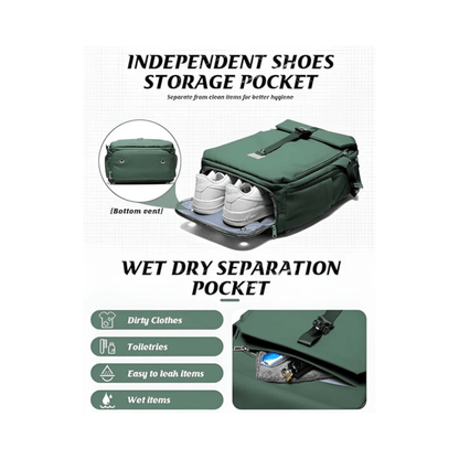 CarryQuest® - Motor Rugzak - Waterdichte Rugzak - Duurzaam Nylon - Comfortabele Schouderbanden - Khaki