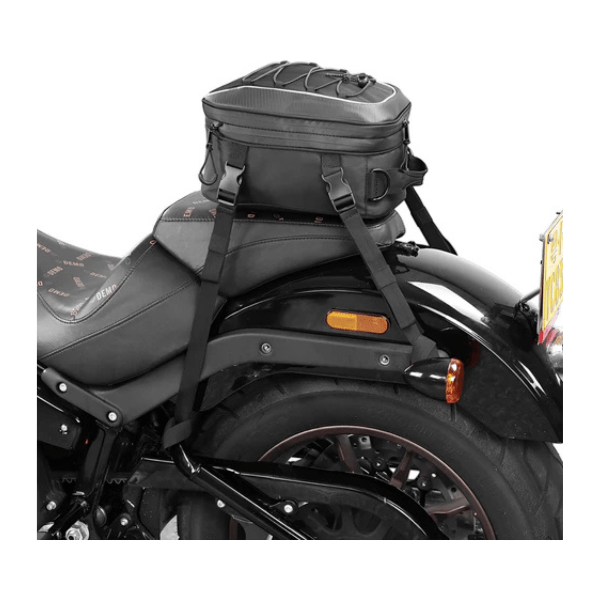 CarryQuest® - Motor Rugzak - Zadeltas Motor - 7 - 12 Liter Capaciteit - Waterdicht Oxford Stof - Zwart