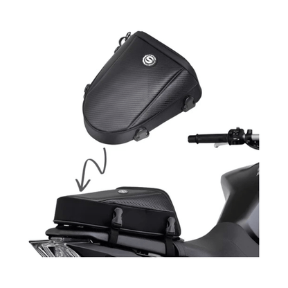CarryQuest® - Motor Rugzak - Zadeltas Motor - Motorfiets Achtertas - Motorrugzak - Zwart
