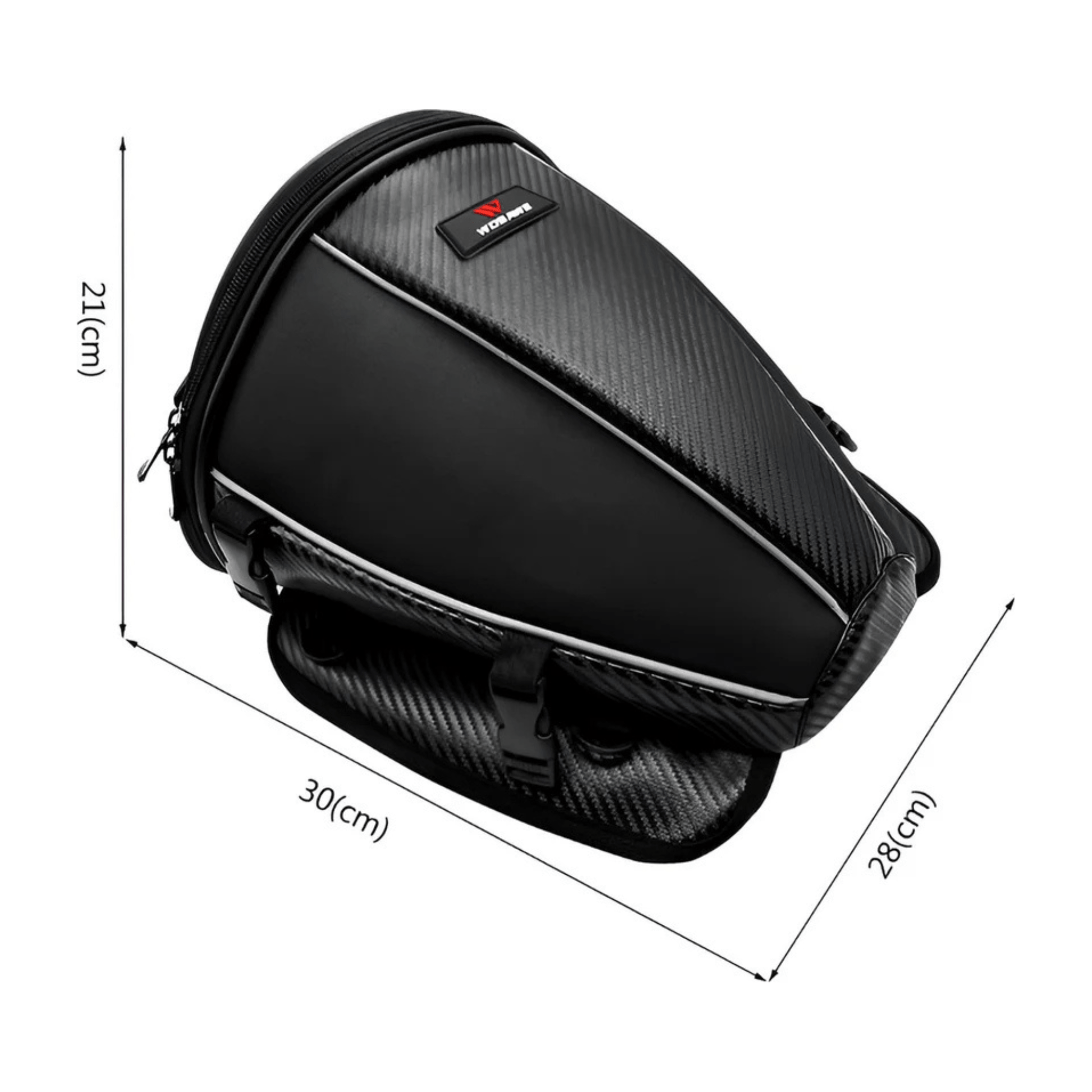 CarryQuest® - Motor Rugzak - Zadeltas Motor - Motorfiets Rugzak - 15L Capaciteit - Zwart