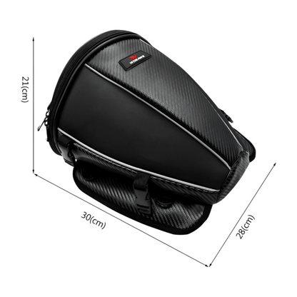 CarryQuest® - Motor Rugzak - Zadeltas Motor - Motorfiets Rugzak - 15L Capaciteit - Zwart