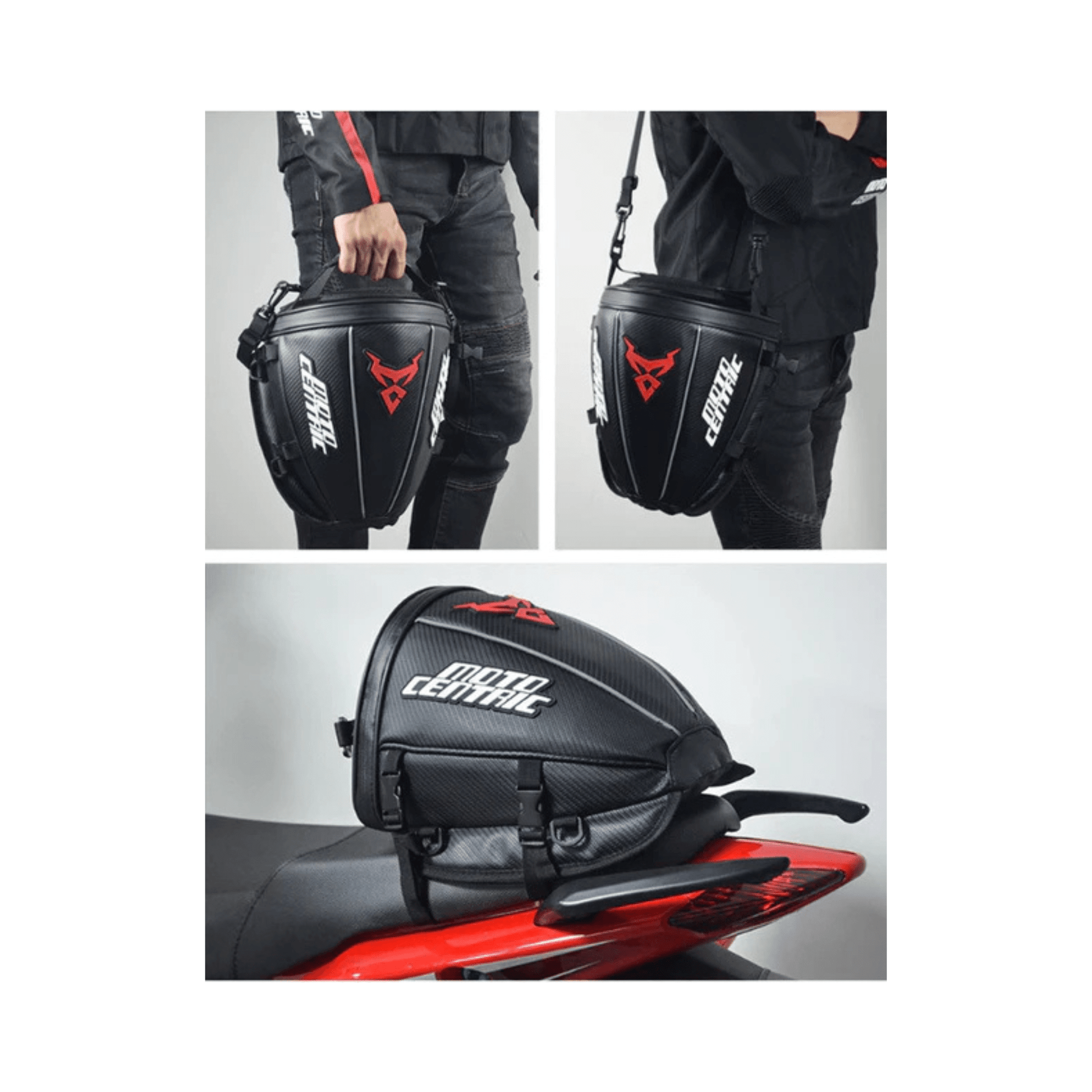 CarryQuest® - Motor Rugzak - Zadeltas Motor - Motorfiets Rugzak - Motorrugzak - 15L Inhoud - Blauw
