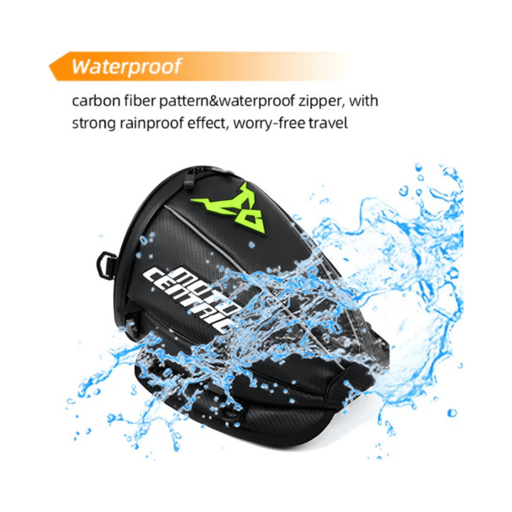 CarryQuest® - Motor Rugzak - Zadeltas Motor - Motorfiets Rugzak - Motorrugzak - 15L Inhoud - Blauw