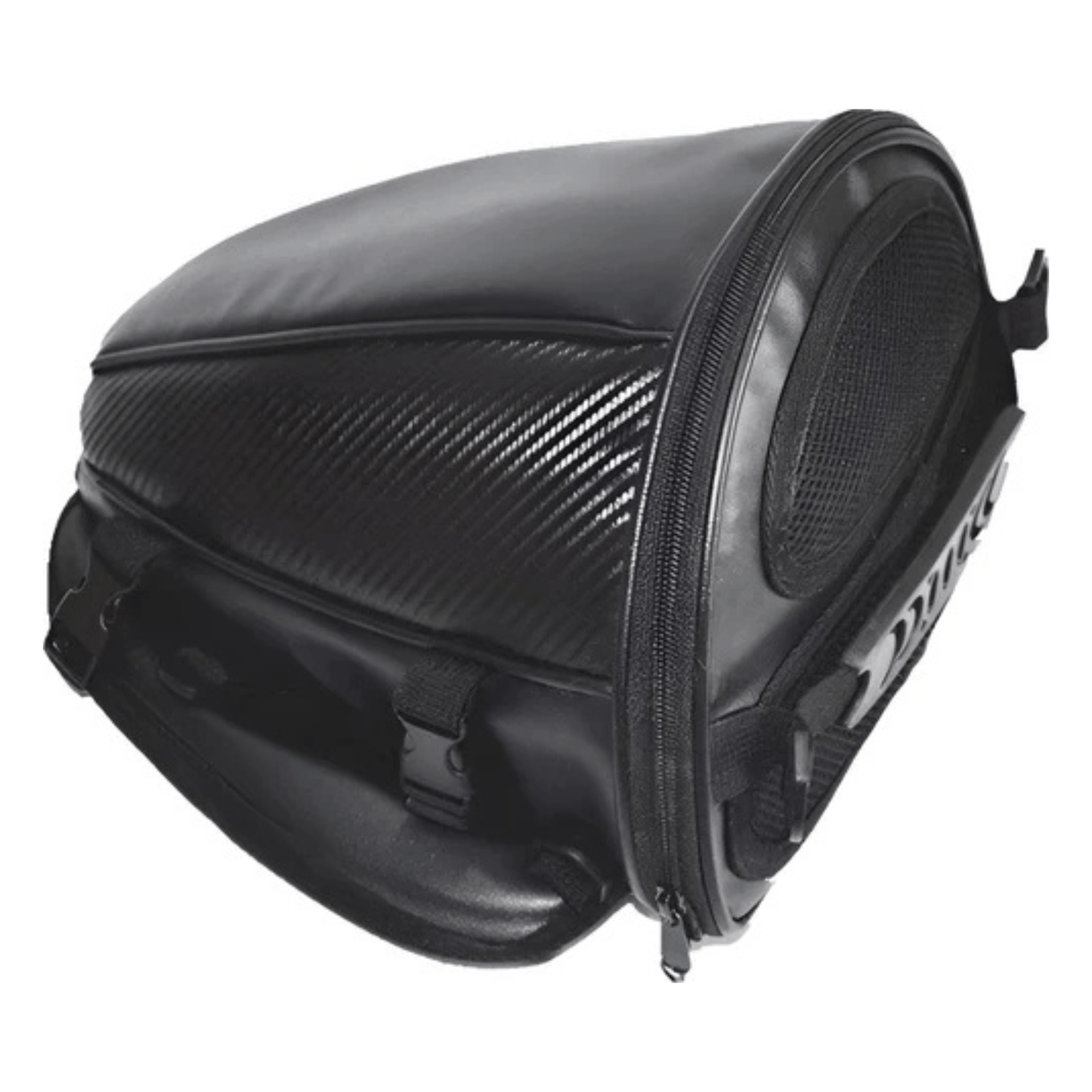 CarryQuest® - Motor Rugzak - Zadeltas Motor - Motorfiets Rugzak - Waterdicht + Lichtgewicht + 15L Capaciteit - Zwart - Duurzaam PU/Polyester - Zwart