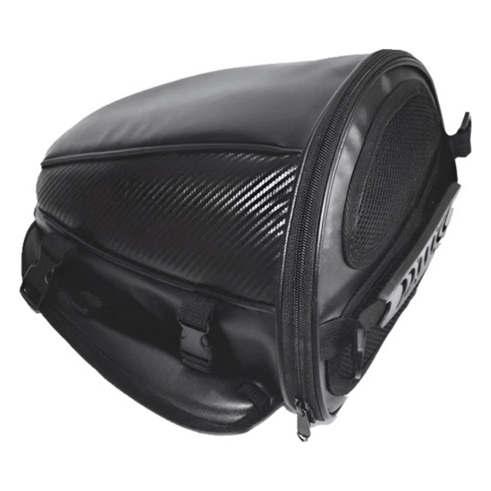 CarryQuest® - Motor Rugzak - Zadeltas Motor - Motorfiets Rugzak - Waterdicht + Lichtgewicht + 15L Capaciteit - Zwart - Duurzaam PU/Polyester - Zwart