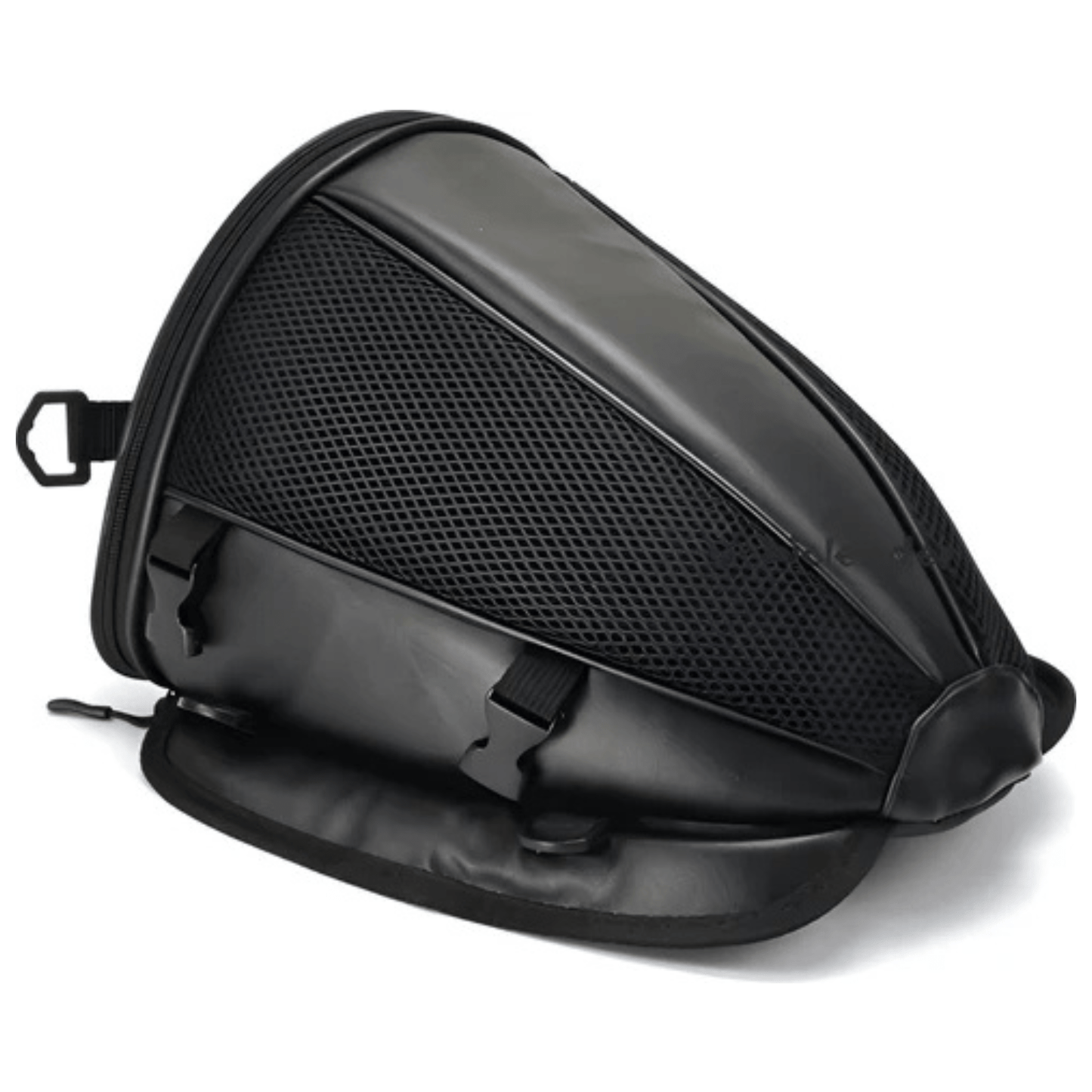 CarryQuest® - Motor Rugzak - Zadeltas Motor - Motorfiets Rugzak - Waterdicht + Lichtgewicht + 15L Capaciteit - Zwart - Duurzaam PU/Polyester - Zwart