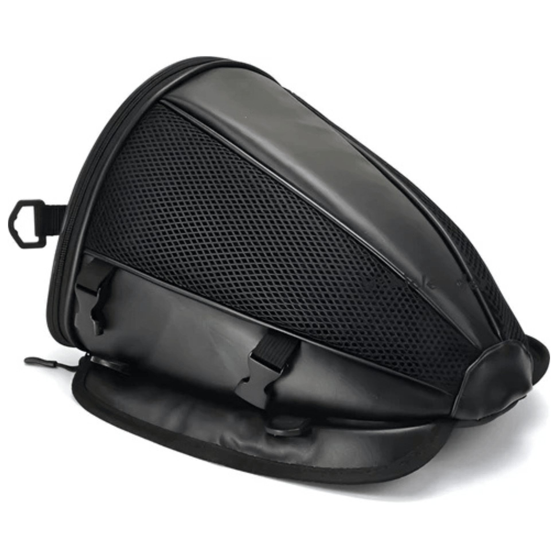 CarryQuest® - Motor Rugzak - Zadeltas Motor - Motorfiets Rugzak - Waterdicht + Lichtgewicht + 15L Capaciteit - Zwart - Duurzaam PU/Polyester - Zwart