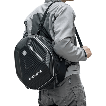 CarryQuest® - Motor Rugzak - Zadeltas Motor - Motorrugzak - Uitbreidbaar van 20 tot 35L - Zwart