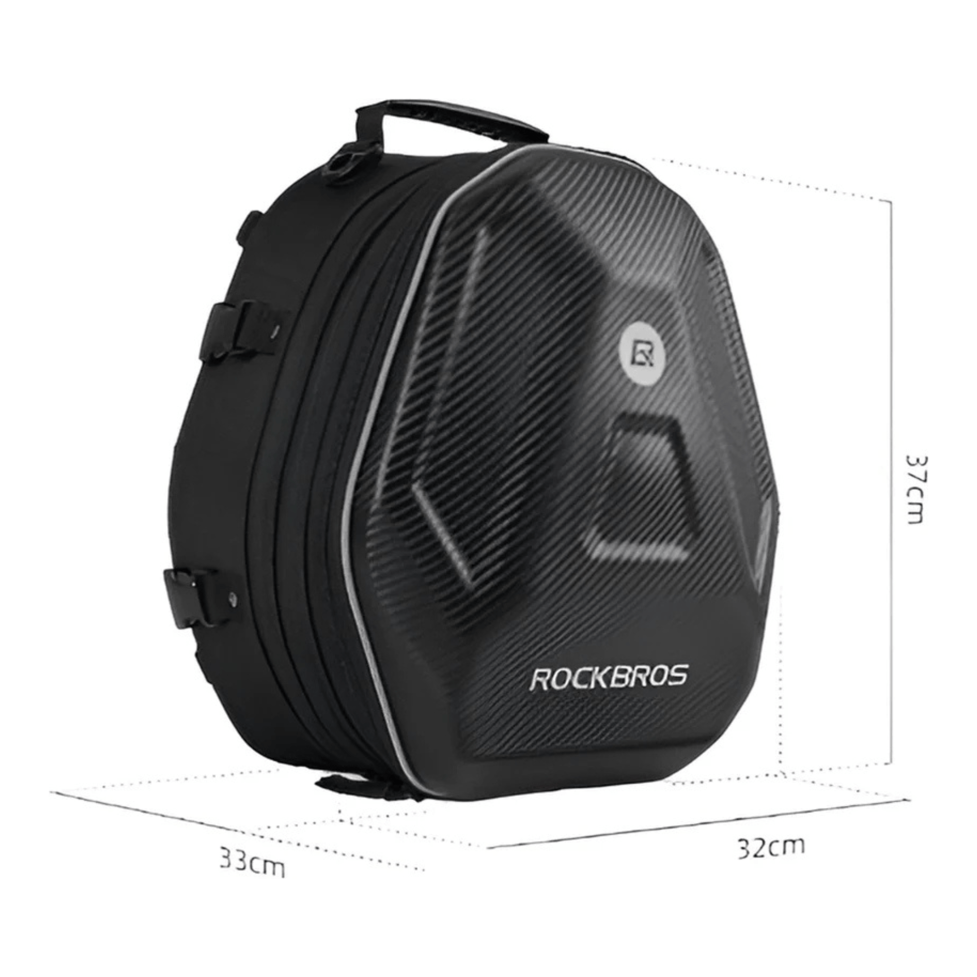 CarryQuest® - Motor Rugzak - Zadeltas Motor - Motorrugzak - Uitbreidbaar van 20 tot 35L - Zwart