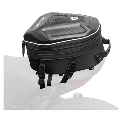 CarryQuest® - Motor Rugzak - Zadeltas Motor - Motorrugzak - Uitbreidbaar van 20 tot 35L - Zwart