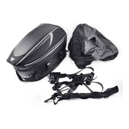 CarryQuest® - Motor Rugzak - Zadeltas Motor - Motorrugzak - Waterdicht Oxford Katoen - Zwart