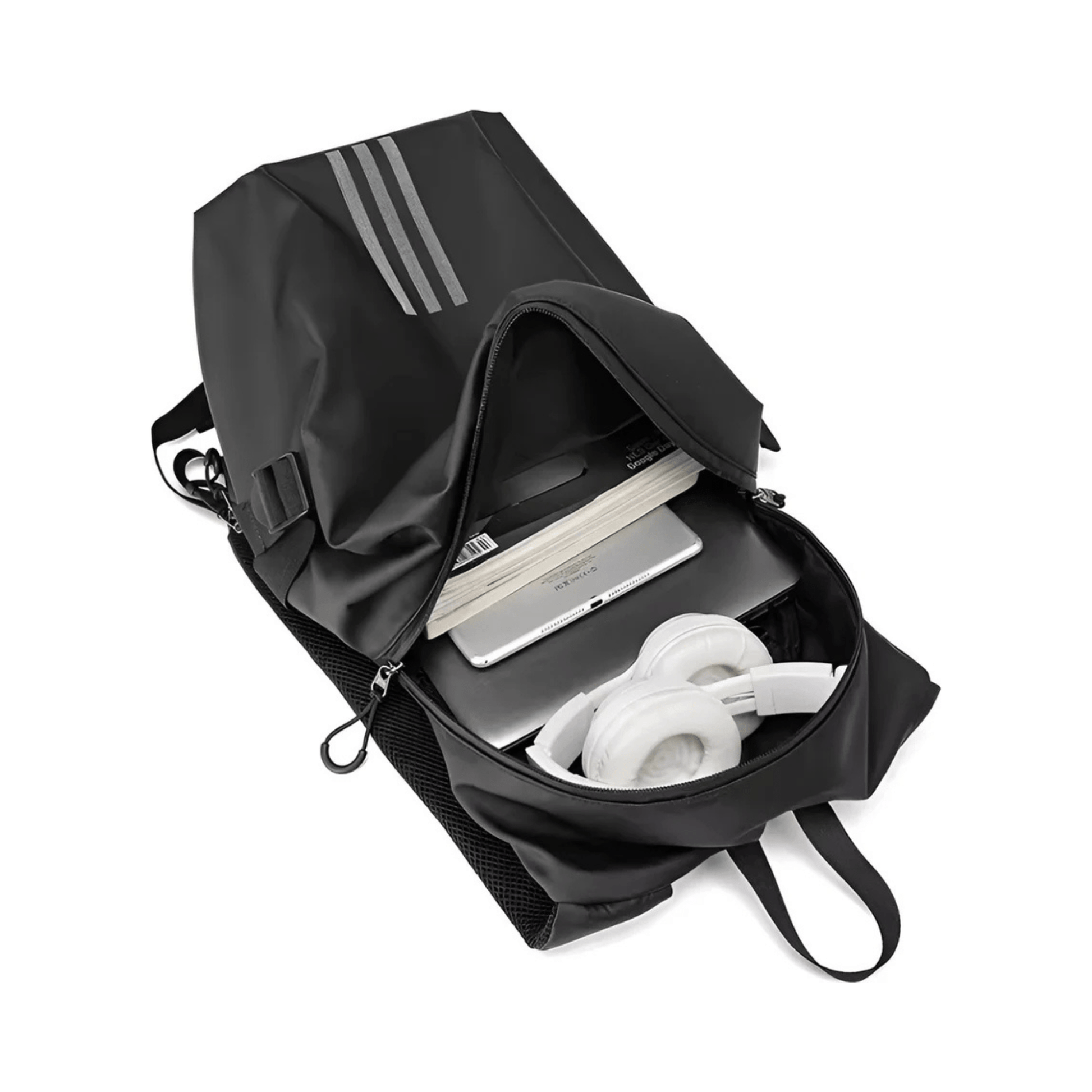 CarryQuest® - Motor Rugzak - Zwarte Motorhelm Rugzak - Motorrugzak - Slechts 0.6 kg - Zwart