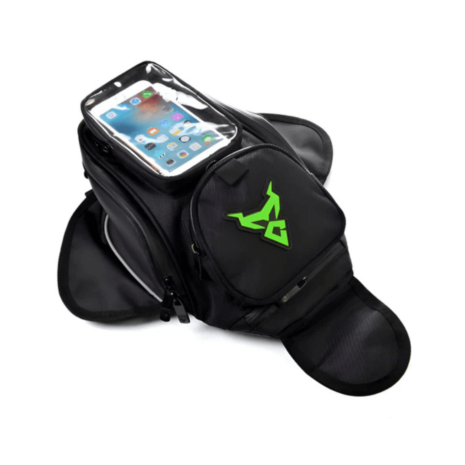 CarryQuest® - Motor Tanktas - Universele Magnetische Navigatietas - Groen