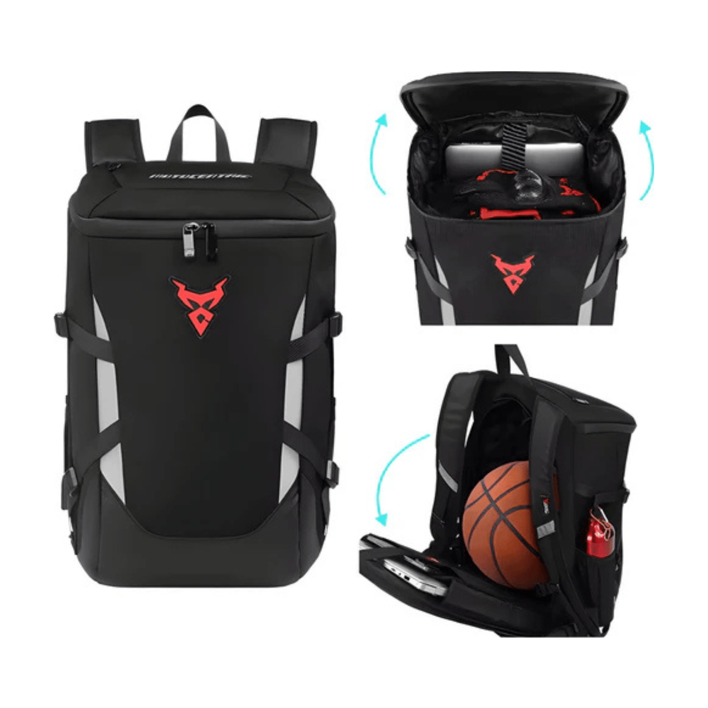 CarryQuest® - Motorrugzak - Waterdicht Rugzak - 28L Capaciteit - Voor Motorrijders - Rood