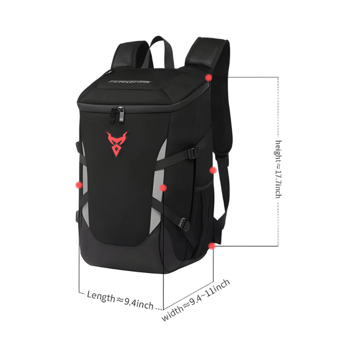 CarryQuest® - Motorrugzak - Waterdicht Rugzak - 28L Capaciteit - Voor Motorrijders - Rood