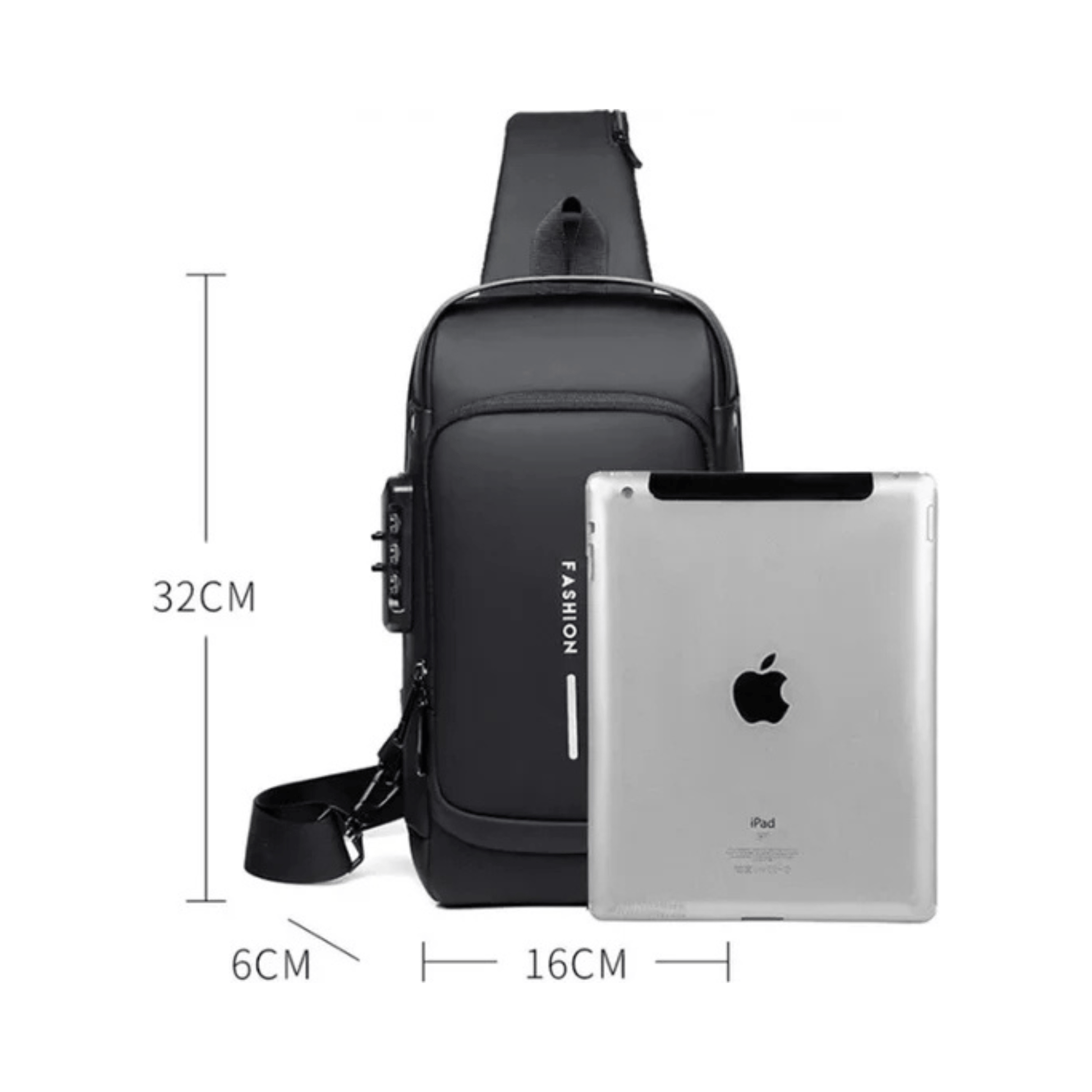 CarryQuest® - Multifunctionele Crossbody Heuptas - Duurzaam - Fietsuitrusting - Zwart