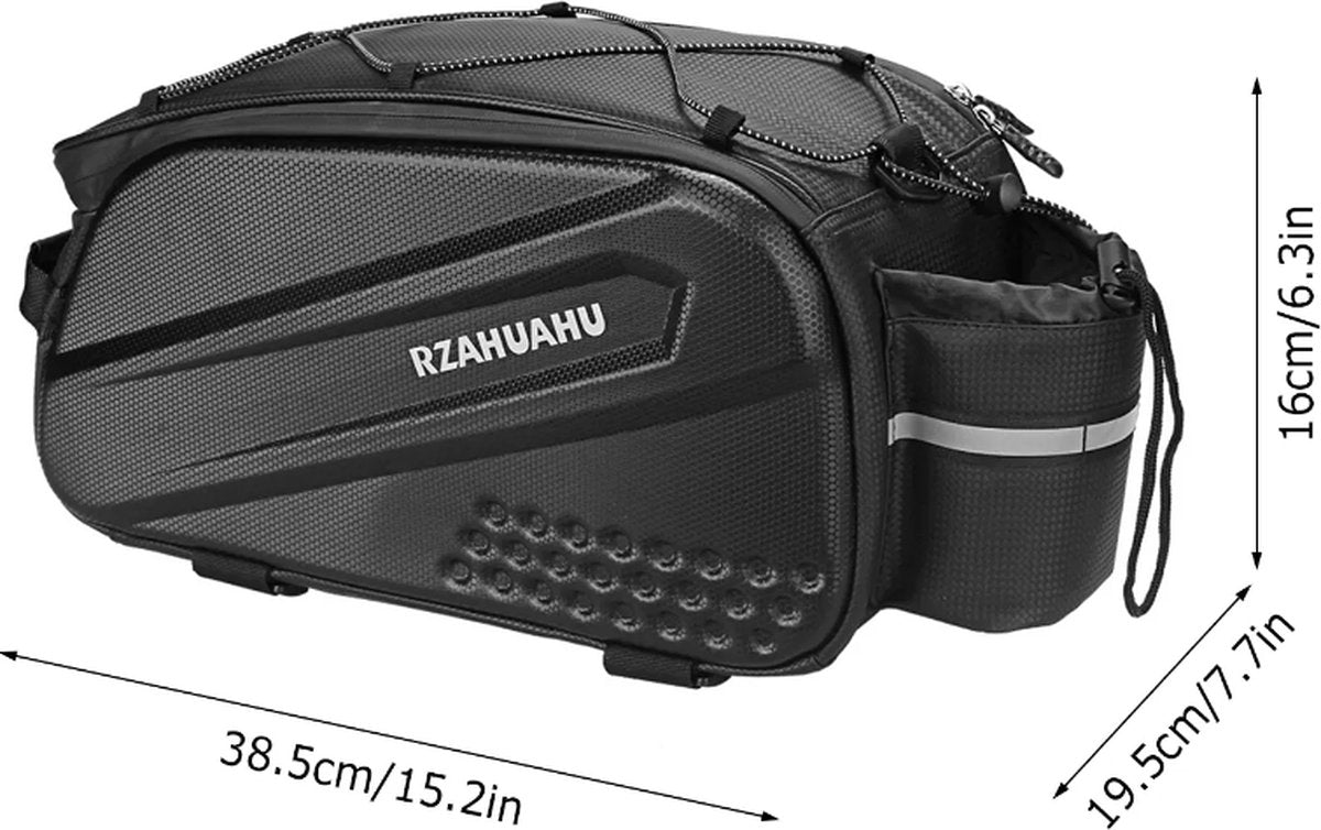 CarryQuest® - Multifunctionele Fietstas 10L - Duurzaam & Waterdicht - Ruimte voor Lunchpakket, Waterflessen & Gereedschap - Fietsen, Bagagedrager, Handtas, Schoudertas - Bestel...