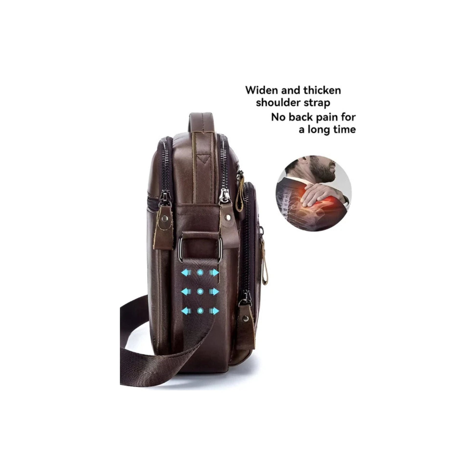CarryQuest® Multifunctionele Kleine Reistas - Echt Leer - Compact en Stijlvol - Khaki