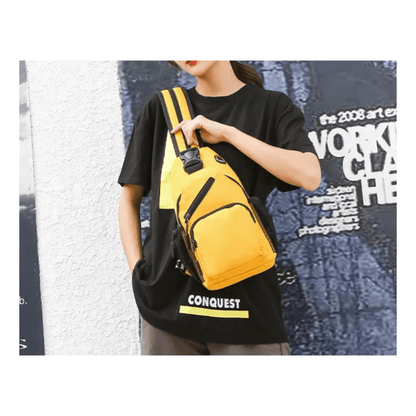 CarryQuest® - Multifunctionele Modieuze Rugzak - Waterdicht - Lichtgewicht - Duurzaam - Geel