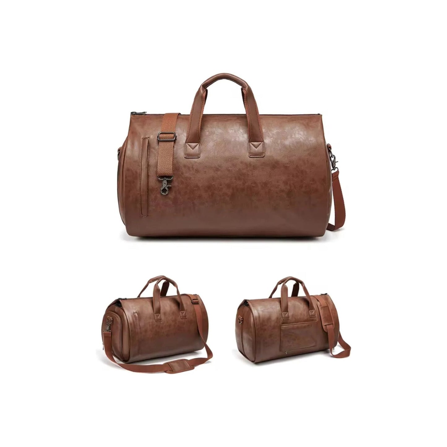 CarryQuest® - Multifunctionele Reis - /Handtas - Dames en Heren - PU - leer - Bruin