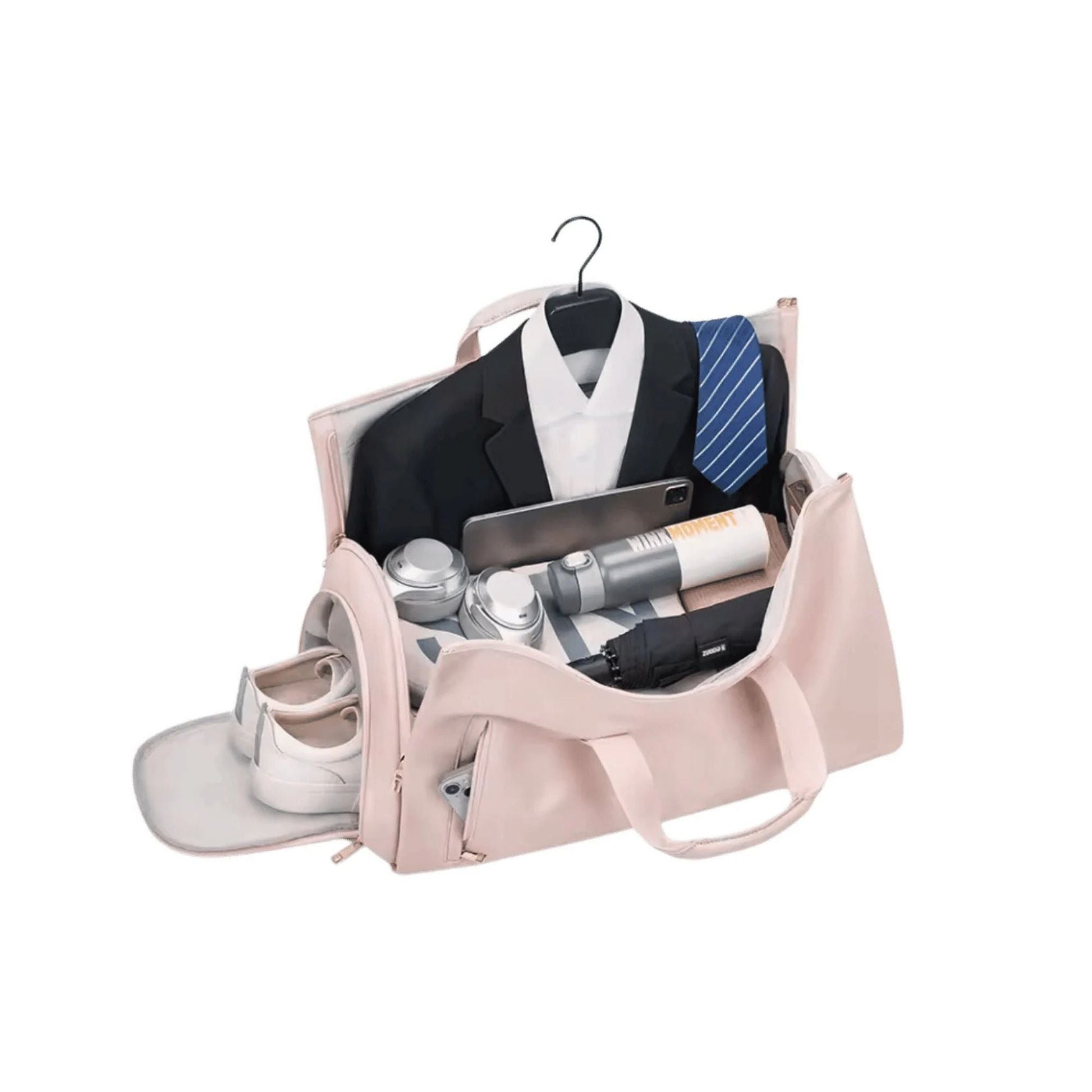 CarryQuest® - Multifunctionele Reis - /Handtas - Dames en Heren - PU - leer - Roze