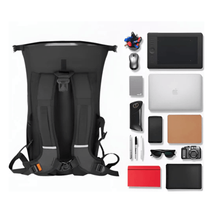 CarryQuest® - Multifunctionele Waterdichte Motorfiets Rugzak - 20L Capaciteit - Moto Tas - Zwart