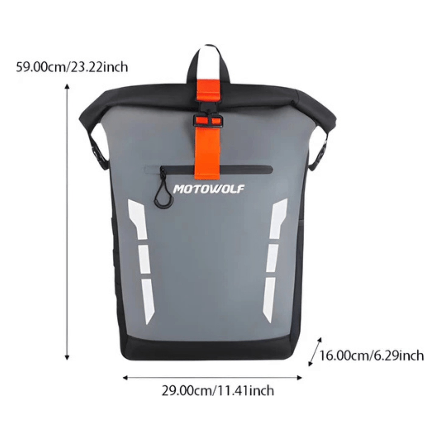 CarryQuest® - Multifunctionele Waterdichte Motorfiets Rugzak - 20L Capaciteit - Moto Tas - Zwart